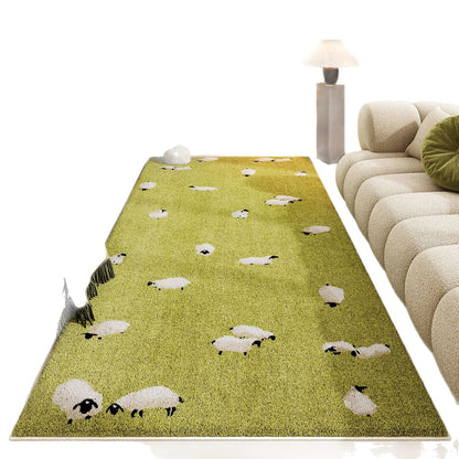 Tasarım lüks kaşmir hayvan figürlü halı