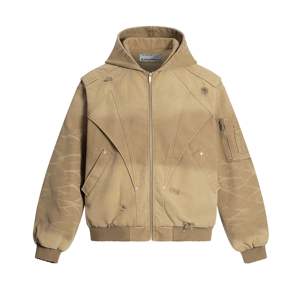 Heavy Washed Distressed Jacket