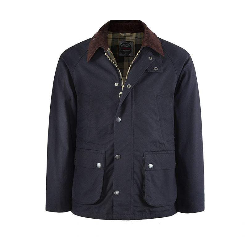 Smart Boys Yağlı Balmumu Ceket Erkek Rüzgarlık Ceket