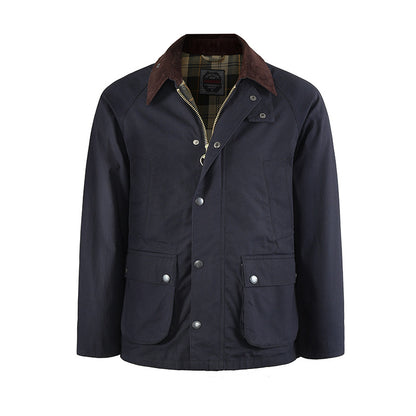 Smart Boys Yağlı Balmumu Ceket Erkek Rüzgarlık Ceket