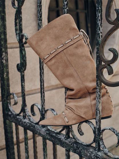 Luzz Sivri Burunlu Chelsea Çizme