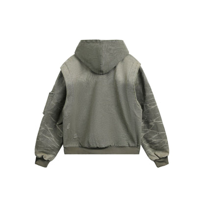 Heavy Washed Distressed Jacket