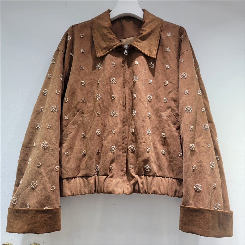 Essence  nakışlı boncuklu kısa ceket