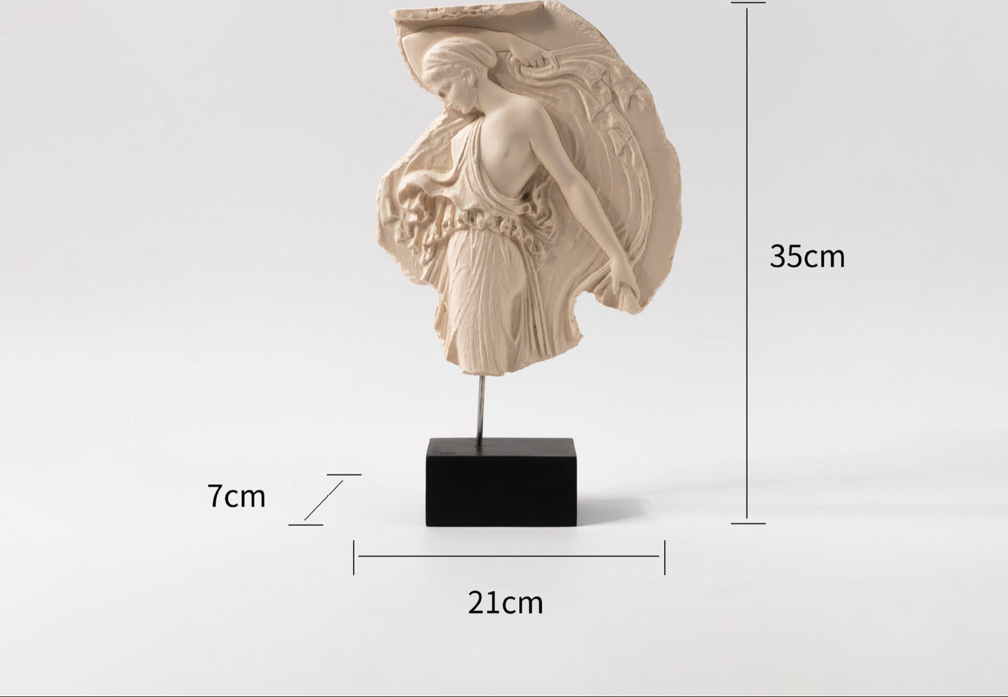 Fransız ortaçağ tarzı süsleme sanatı Venüs düz kabartma mitolojik figür tanrıça heykel modeli oda dekorasyonu
