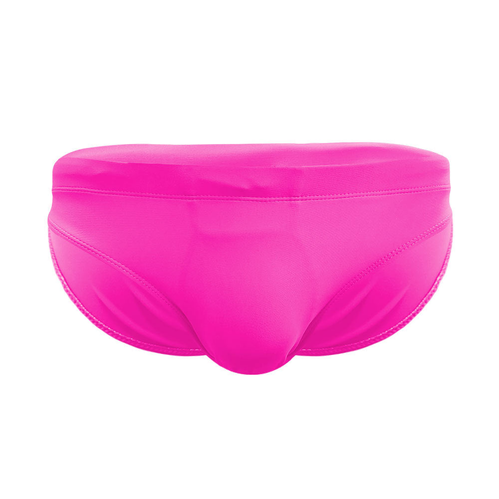 Düz renk sıkı slip mayo