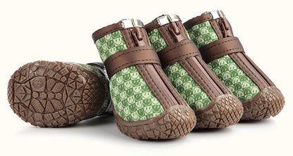 su geçirmez aşınmaya dayanıklı yansıtıcı köpek ayakkabılar