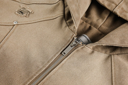 Heavy Washed Distressed Jacket