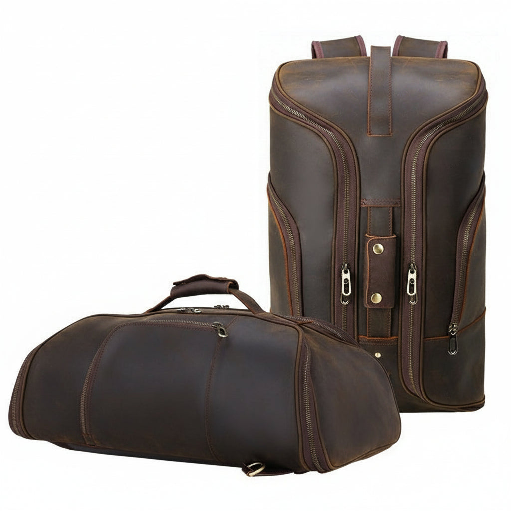 Luzz Hakiki deri büyük kapasitesi sırt çantası