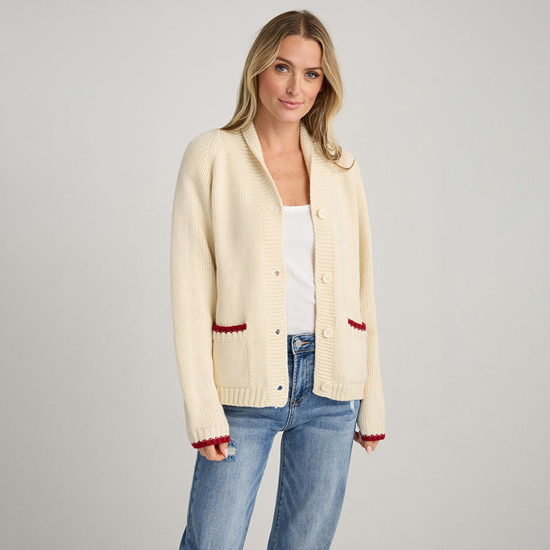 Karides örgüsü yün  hırka