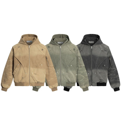 Heavy Washed Distressed Jacket