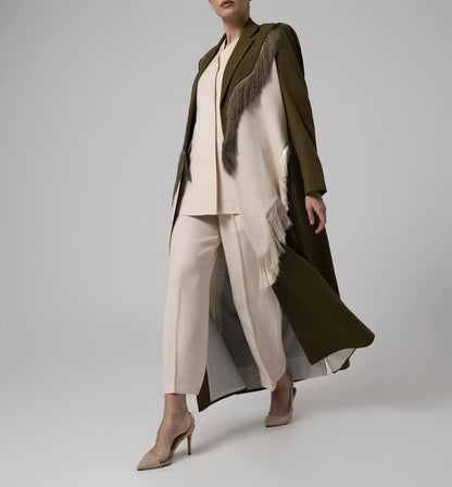 Boho Motion Fringe Coat
