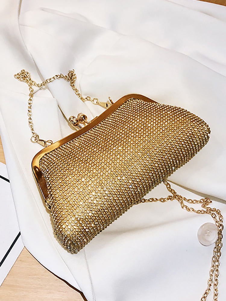 Sparkling Taşlı Çapraz Askılı Çanta