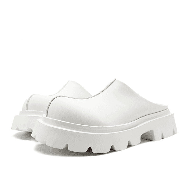 Dusty  kapalı burunlu hakiki deri unisex terllik