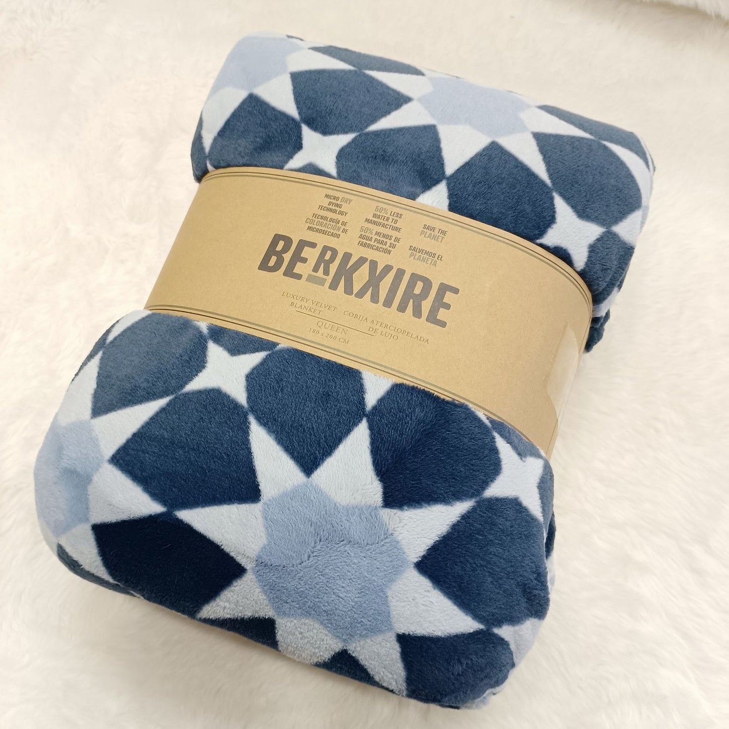 BERKXIRE battaniye Raschel taklit tavşan kürkü flanel battaniye