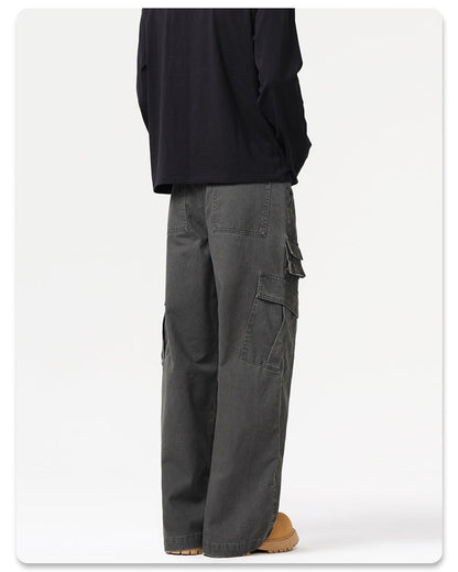 Frost Veil Retro Çok Cepli Kargo Pantolon