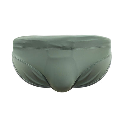 Düz renk sıkı slip mayo
