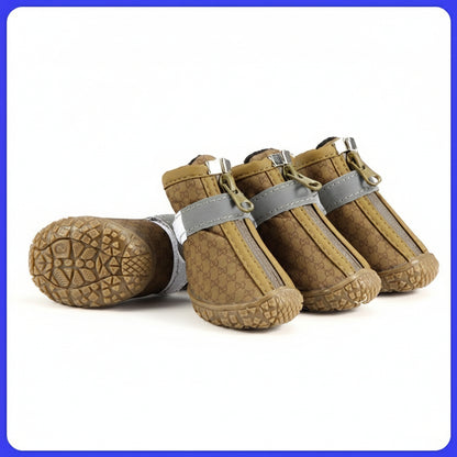 su geçirmez aşınmaya dayanıklı yansıtıcı köpek ayakkabılar