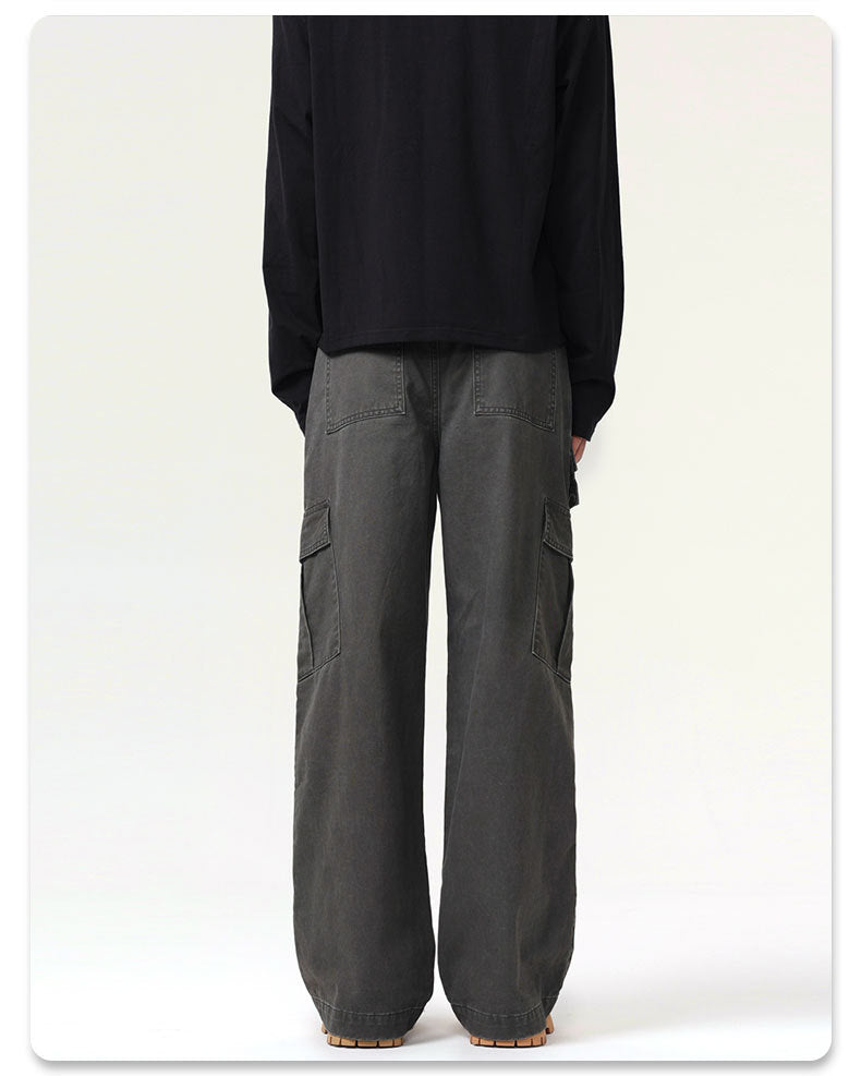 Frost Veil Retro Çok Cepli Kargo Pantolon