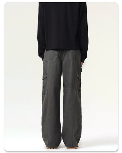 Frost Veil Retro Çok Cepli Kargo Pantolon