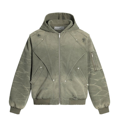 Heavy Washed Distressed Jacket