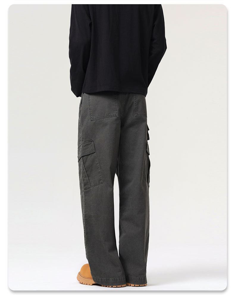 Frost Veil Retro Çok Cepli Kargo Pantolon