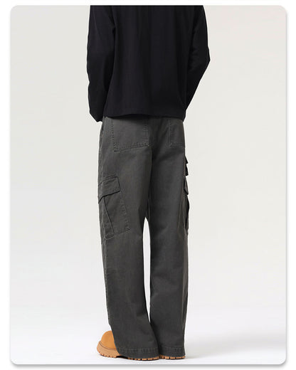 Frost Veil Retro Çok Cepli Kargo Pantolon