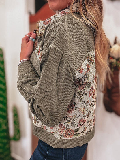 Sagen tasarım baskılı ceket kadın