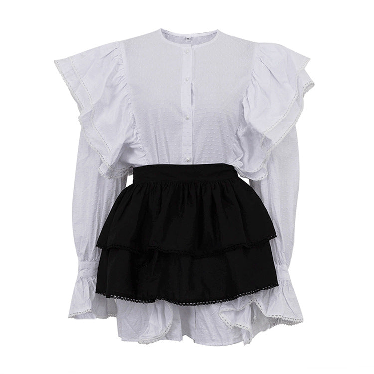 Clean Bloom Rufleli Mini Elbise
