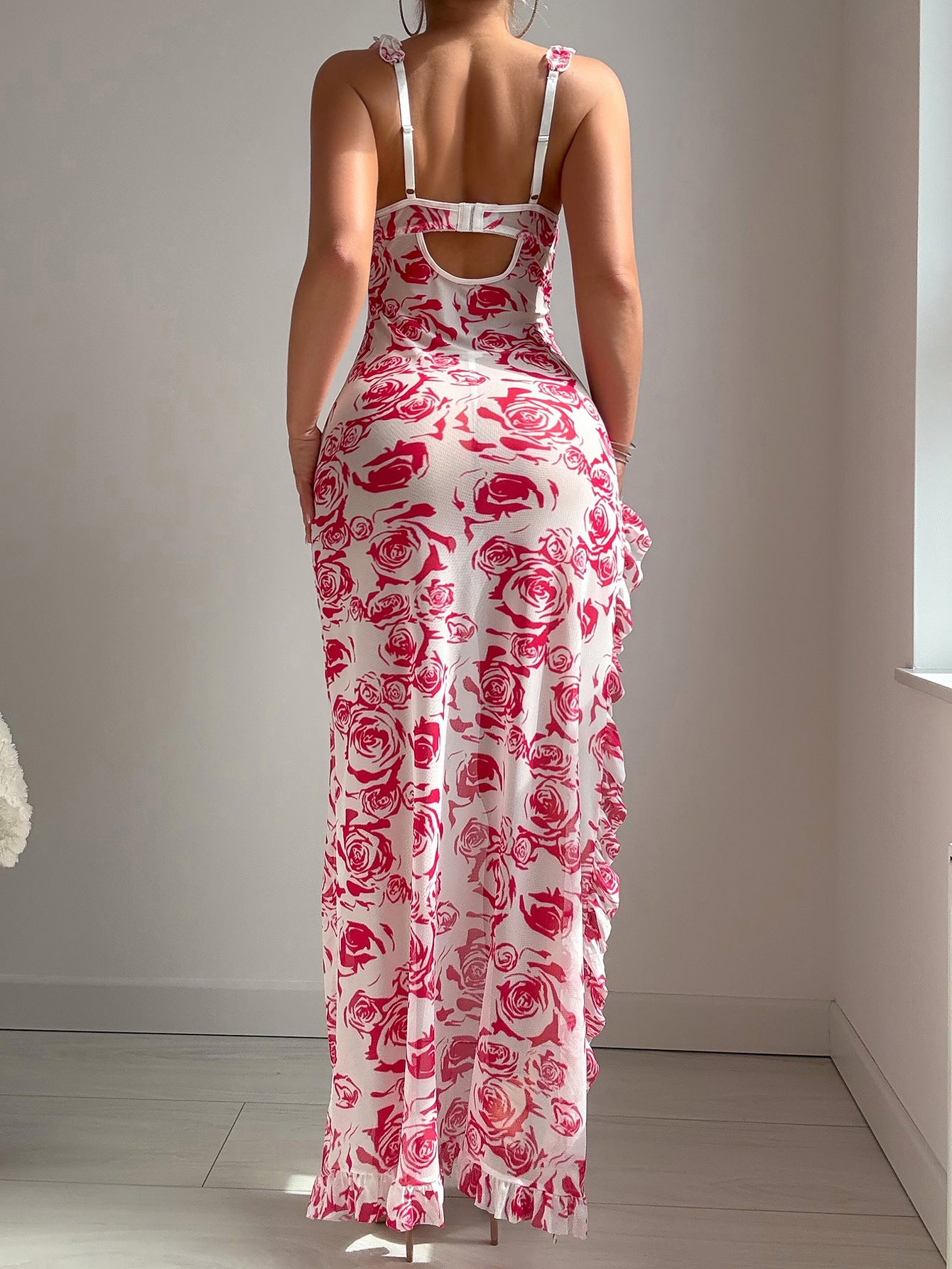 Nude Floral Era Gecelik
