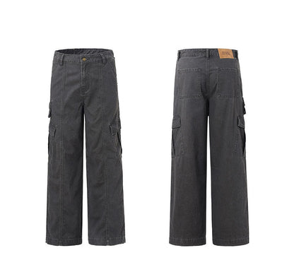 Frost Veil Retro Çok Cepli Kargo Pantolon