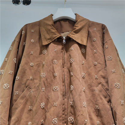 Essence  nakışlı boncuklu kısa ceket