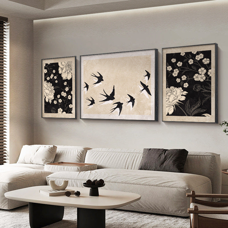 3 lü set Dekoratif resim  triptik tasarım