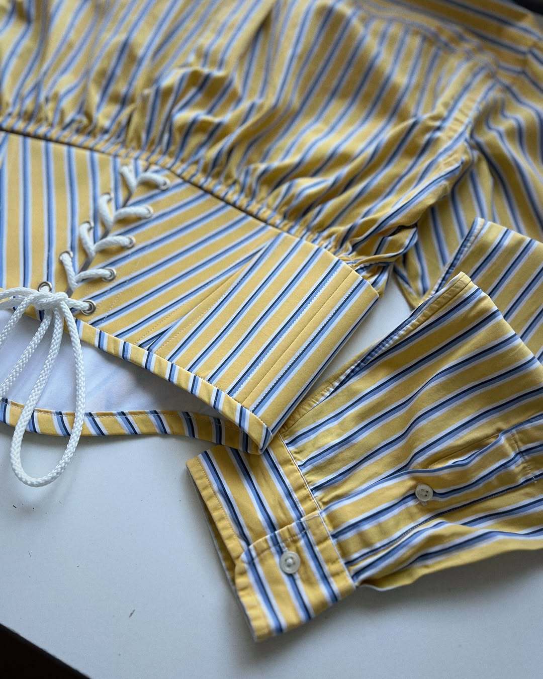 Matrix Bloom Korse Detay Yarım Gömlek Üst