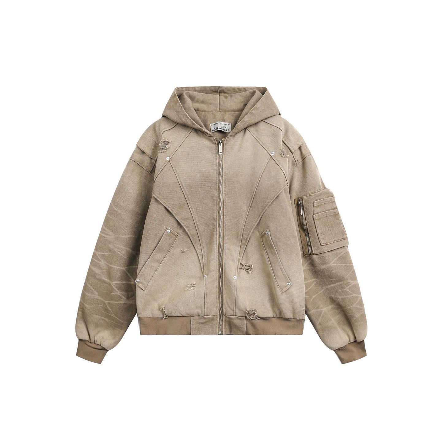 Heavy Washed Distressed Jacket