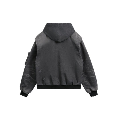 Heavy Washed Distressed Jacket