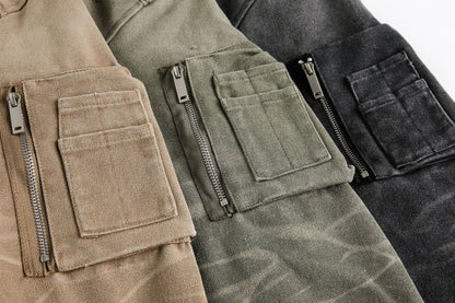 Heavy Washed Distressed Jacket