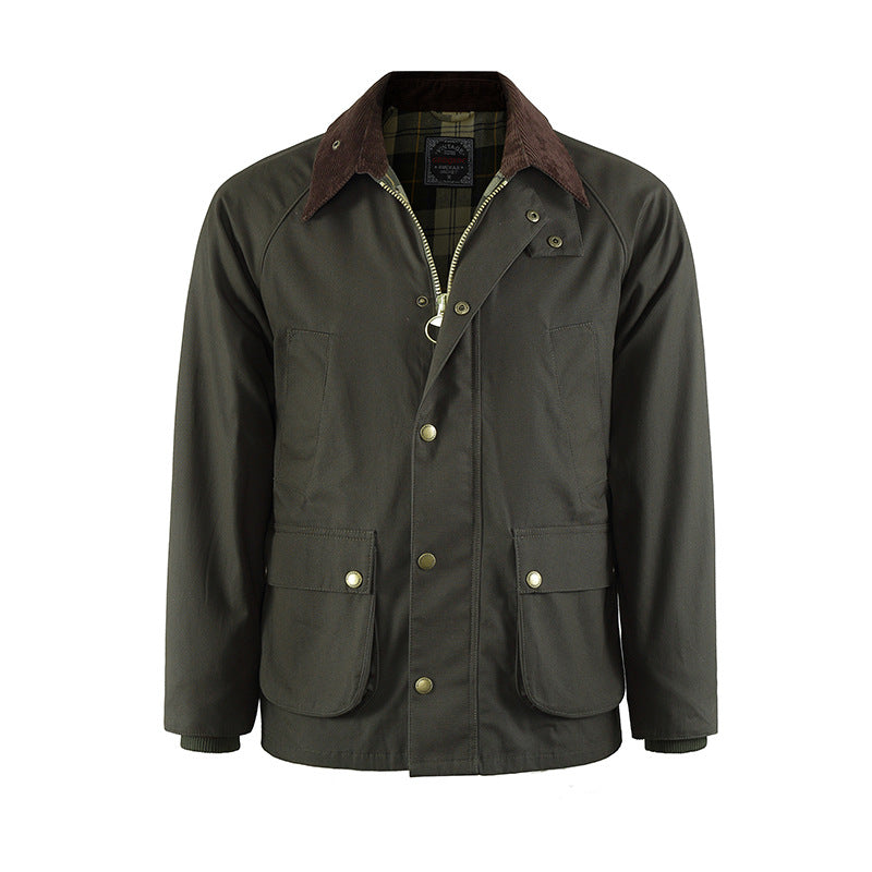 Smart Boys Yağlı Balmumu Ceket Erkek Rüzgarlık Ceket