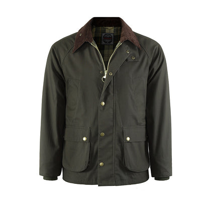 Smart Boys Yağlı Balmumu Ceket Erkek Rüzgarlık Ceket