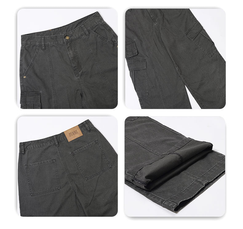 Frost Veil Retro Çok Cepli Kargo Pantolon