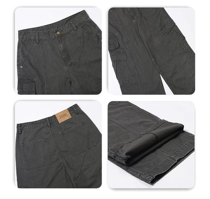 Frost Veil Retro Çok Cepli Kargo Pantolon