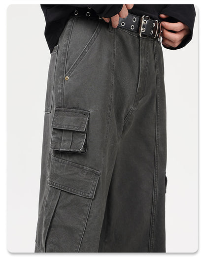 Frost Veil Retro Çok Cepli Kargo Pantolon