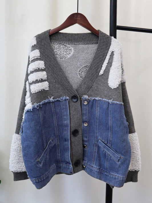 Prism Ember Patchwork Hırka