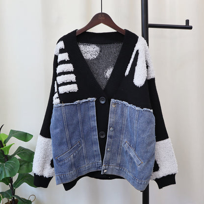 Prism Ember Patchwork Hırka