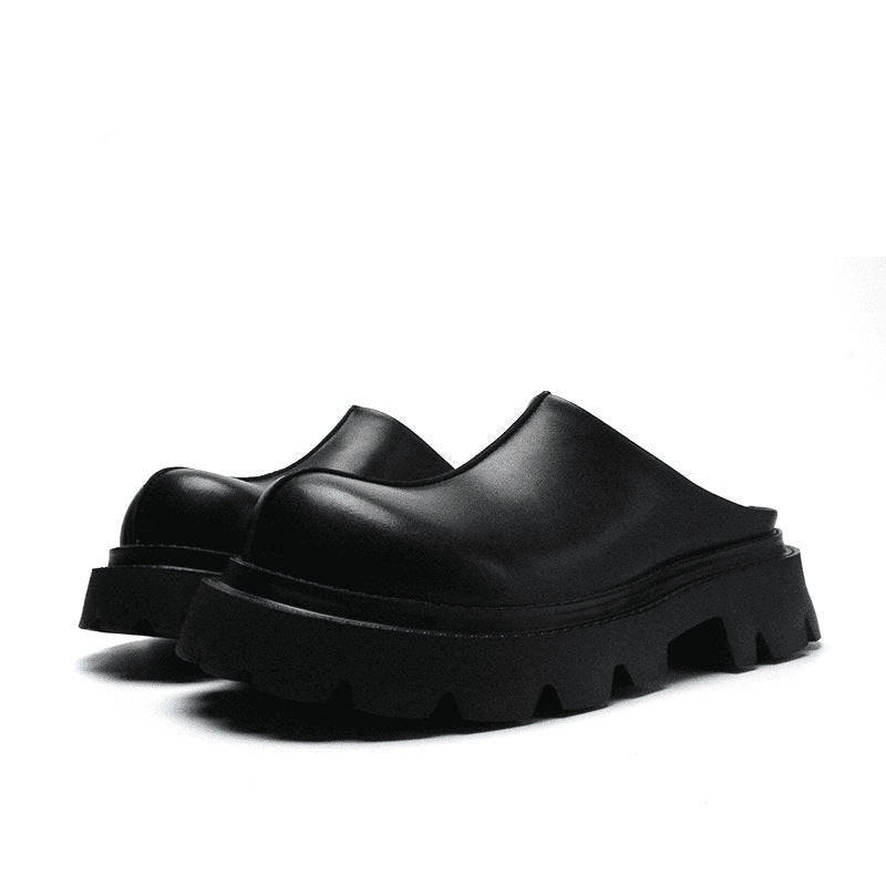Dusty  kapalı burunlu hakiki deri unisex terllik
