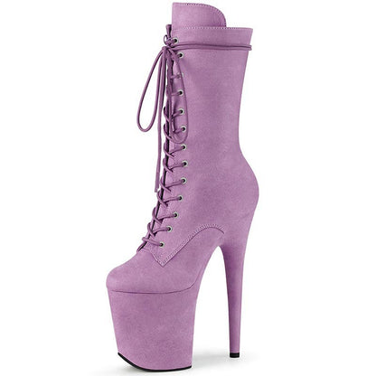 Devil's Silk Platform Süet Topuklu Ayakkabı