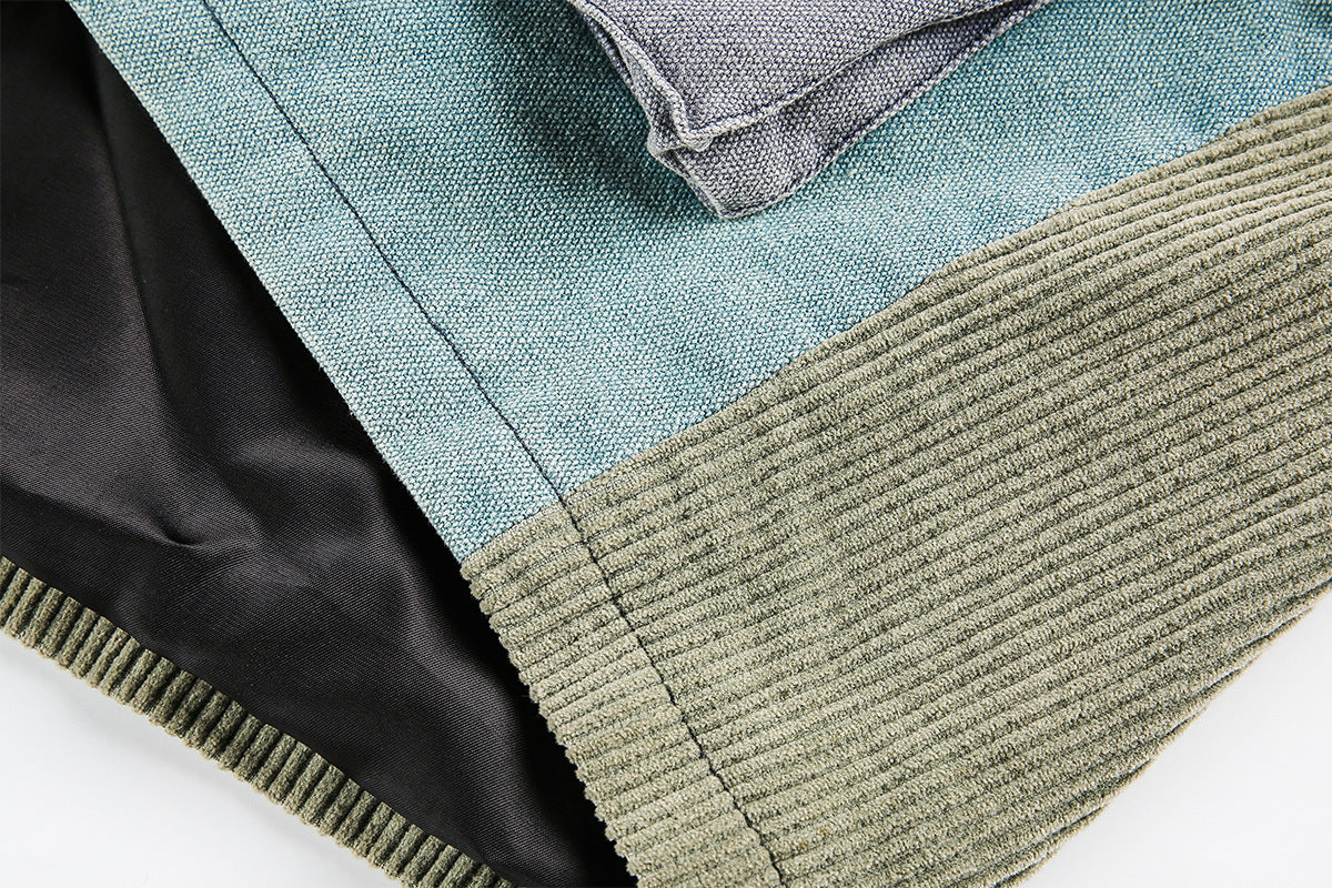 Nautica Retro Renk Bloklu Vintage Ceket