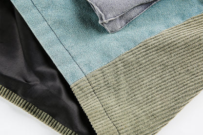 Nautica Retro Renk Bloklu Vintage Ceket