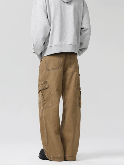 Frost Veil Retro Çok Cepli Kargo Pantolon
