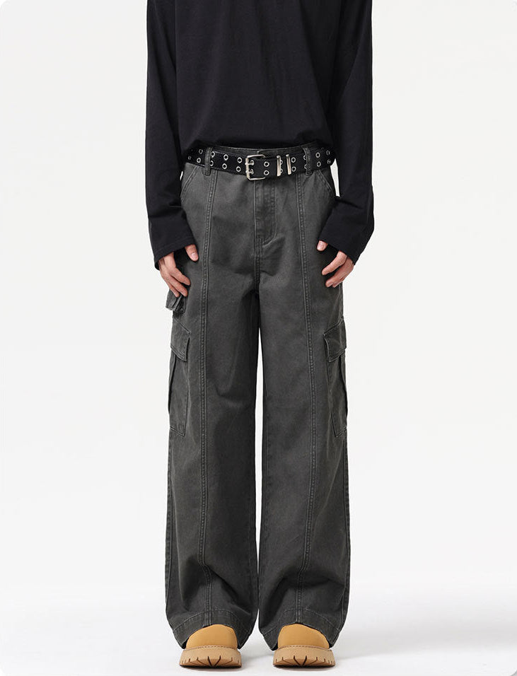 Frost Veil Retro Çok Cepli Kargo Pantolon