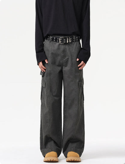 Frost Veil Retro Çok Cepli Kargo Pantolon